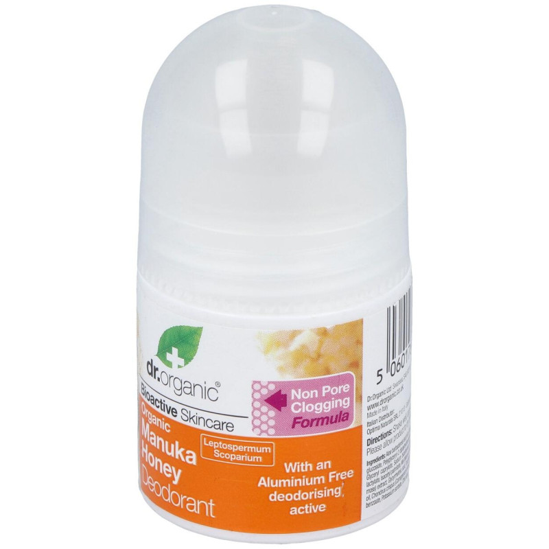 Miel de Manuka Desodorante Roll - On 50 ml - Dr. Organic