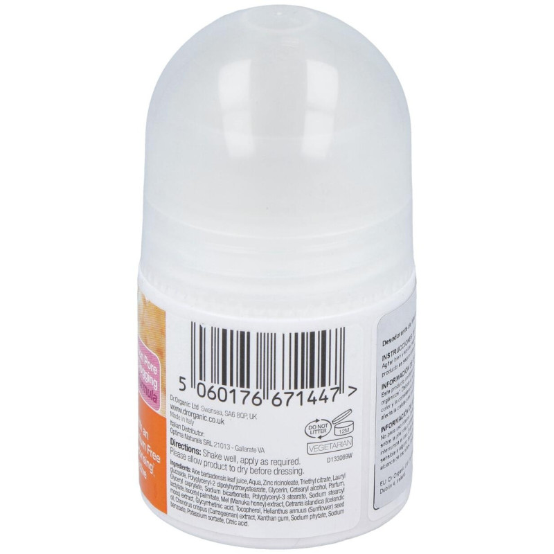 Miel de Manuka Desodorante Roll - On 50 ml - Dr. Organic