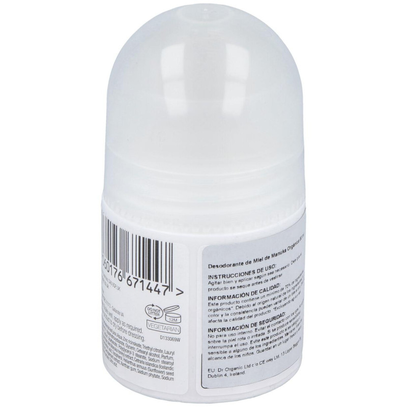 Miel de Manuka Desodorante Roll - On 50 ml - Dr. Organic