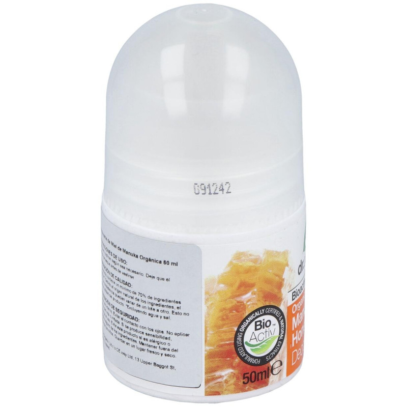 Miel de Manuka Desodorante Roll - On 50 ml - Dr. Organic