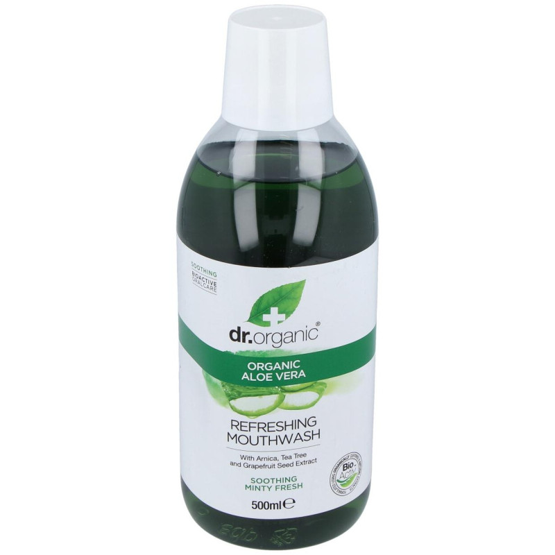 Enjuague Bucal Aloe Vera Organico 500ml - Dr. Organic