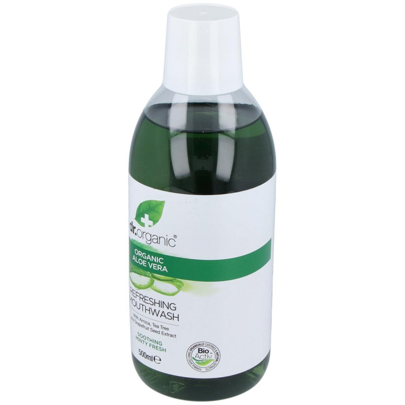 Enjuague Bucal Aloe Vera Organico 500ml - Dr. Organic