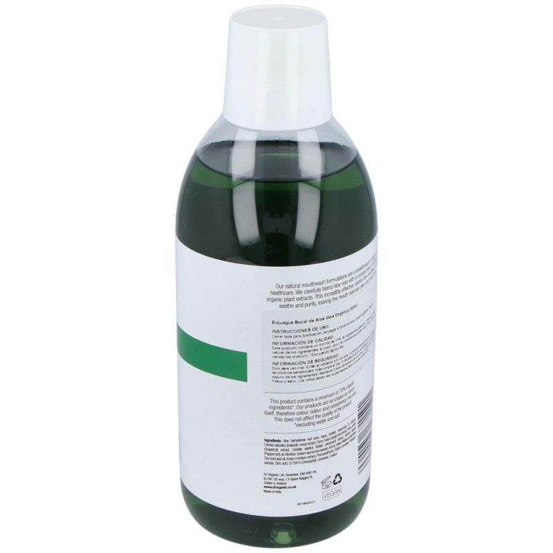 Enjuague Bucal Aloe Vera Organico 500ml - Dr. Organic