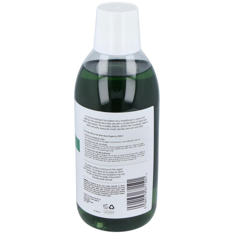 Enjuague Bucal Aloe Vera Organico 500ml - Dr. Organic
