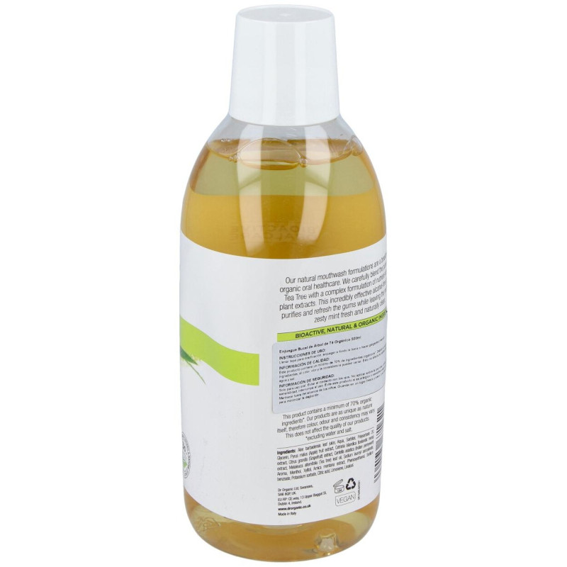 Bioactive Organic Tea Tree Enjuage Bucal 500 ml - Dr. Organic