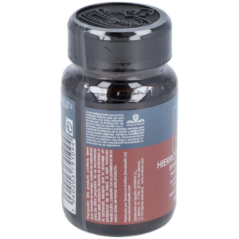 Hierro Bisglicinato 20Mg. 50Vcap.
