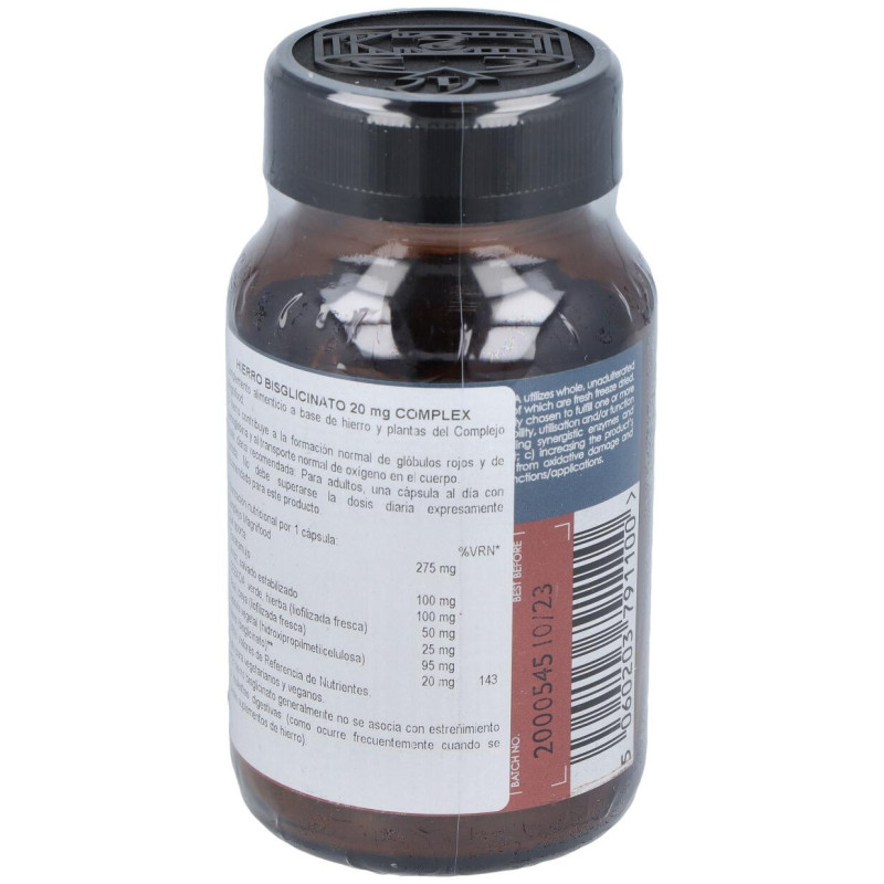 Terra Nova Hierro Bisciglinato 20Mg 100Caps