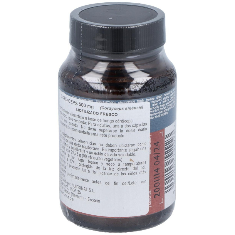 Terranova Córdiceps 500 Mg (Cordyceps Sinensis) 50 Cápsulas