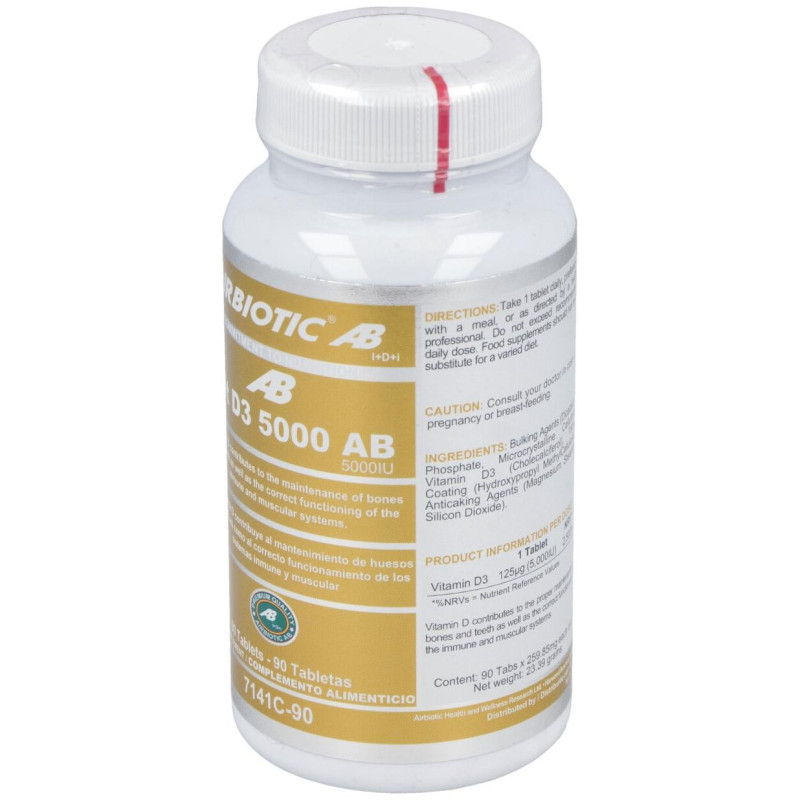 Airbiotic® Ab Vitamina D3 125Mg 90 Tabletas