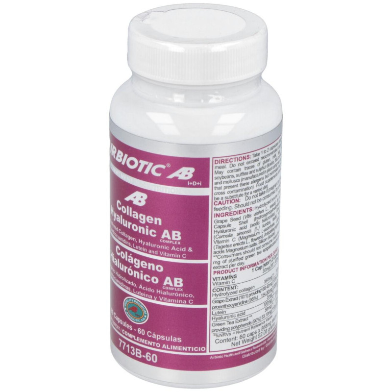 Airbiotic Colágeno Hialurónico Ab Complex 60 Cápsulas
