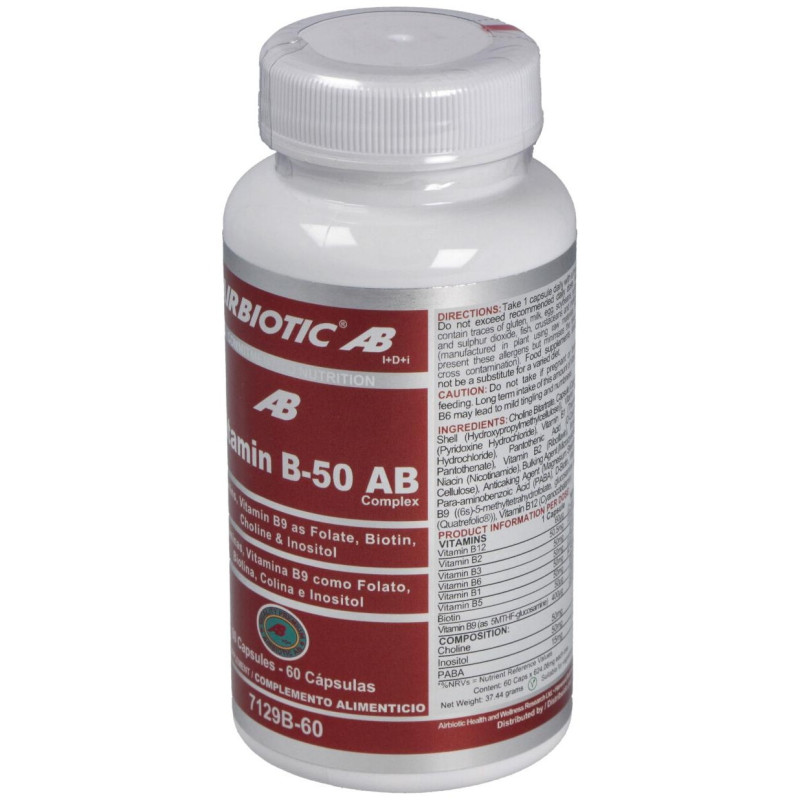 Airbiotic Vit B-50 Ab Complex 60 Cápsulas