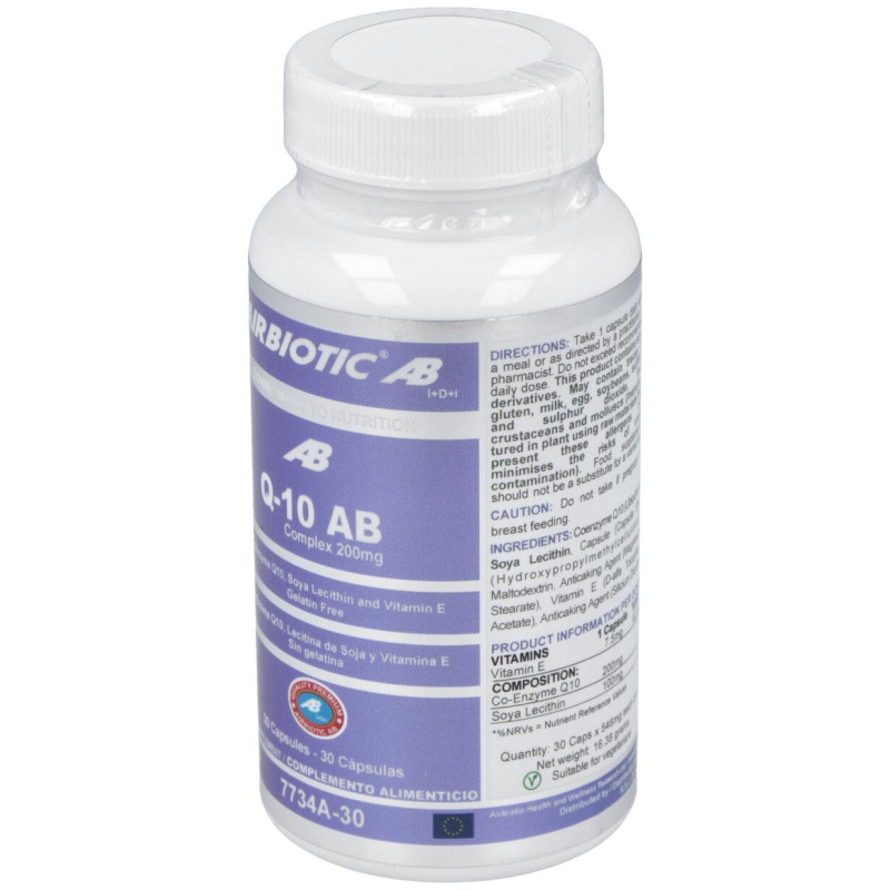 Airbiotic Q-10 Ab Complex 200 Mg 30 Cápsulas