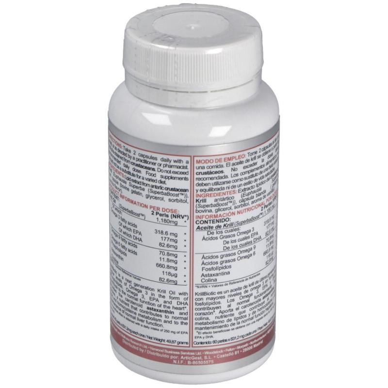 Krillbiotic Ab 590 mg Ecoharvesting 60 Cápsulas - Airbiotic