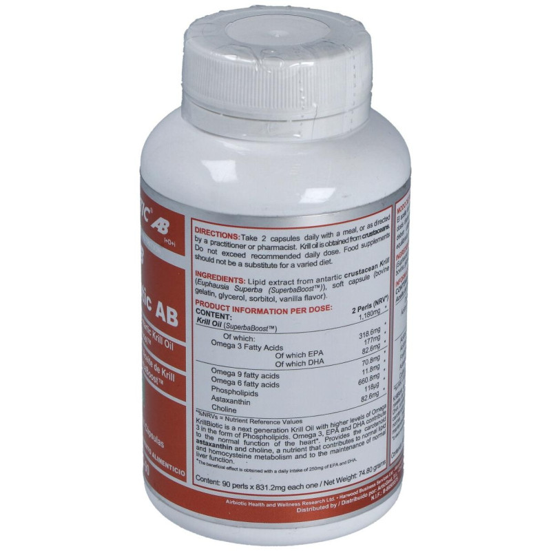 Krillbiotic Ab 590 mg Ecoharvesting 90 Cápsulas - Airbiotic