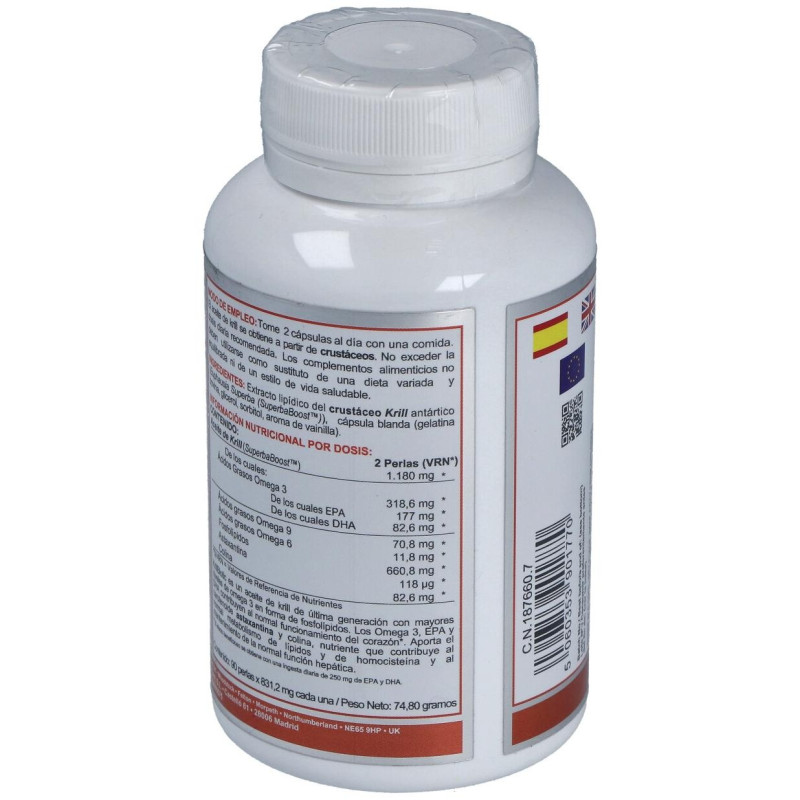 Krillbiotic Ab 590 mg Ecoharvesting 90 Cápsulas - Airbiotic