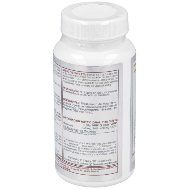 Magnesium Bisglicinato 150Mg. 60Cap.