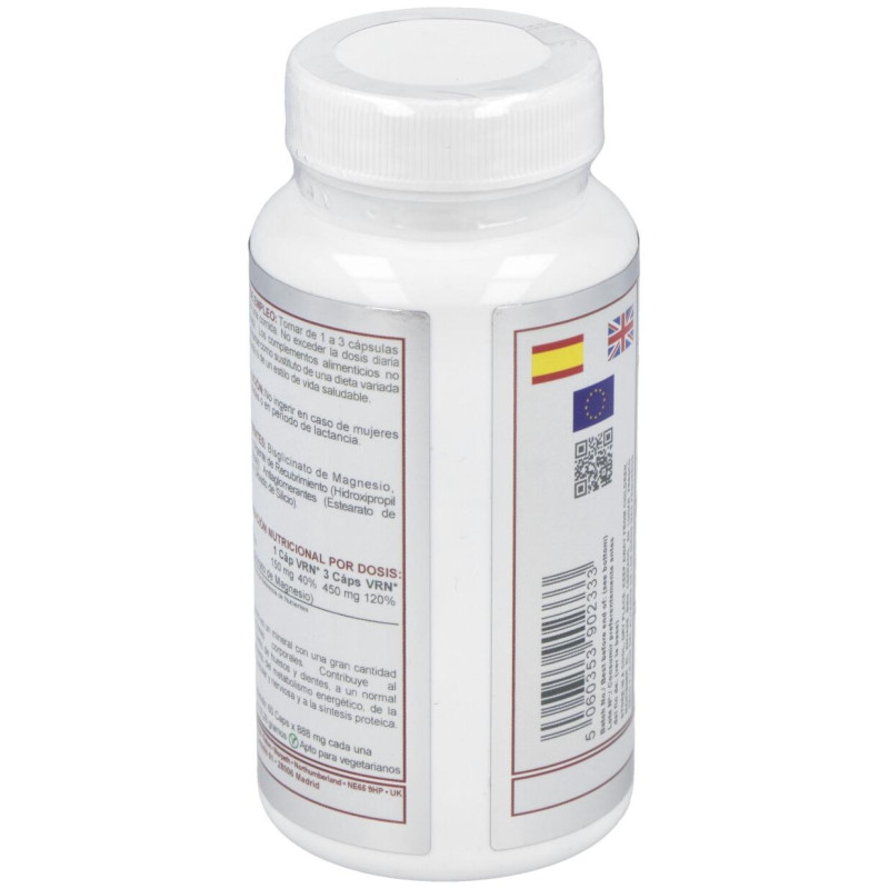 Magnesium Bisglicinato 150Mg. 60Cap.