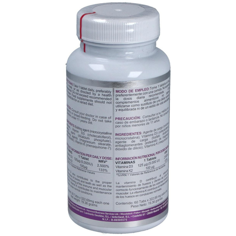 Vit D3 + K2 60comp - Airbiotic