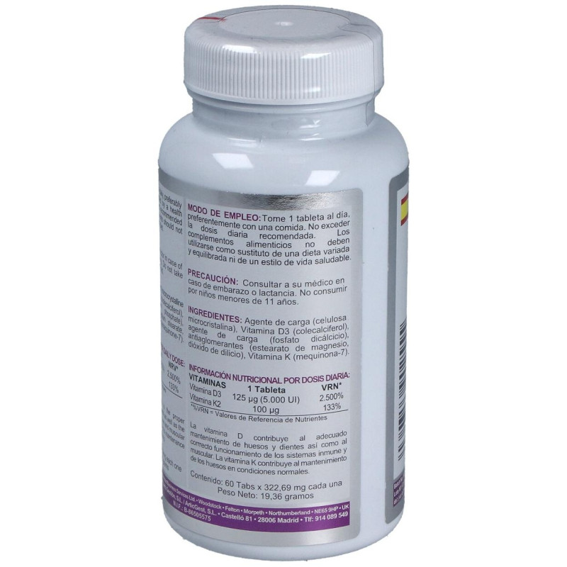 Vit D3 + K2 60comp - Airbiotic