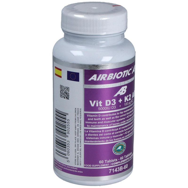 Vit D3 + K2 60comp - Airbiotic