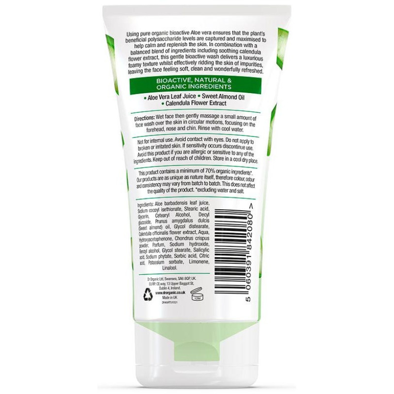 Limpiador Facial Cremoso Aloe Vera 150Ml