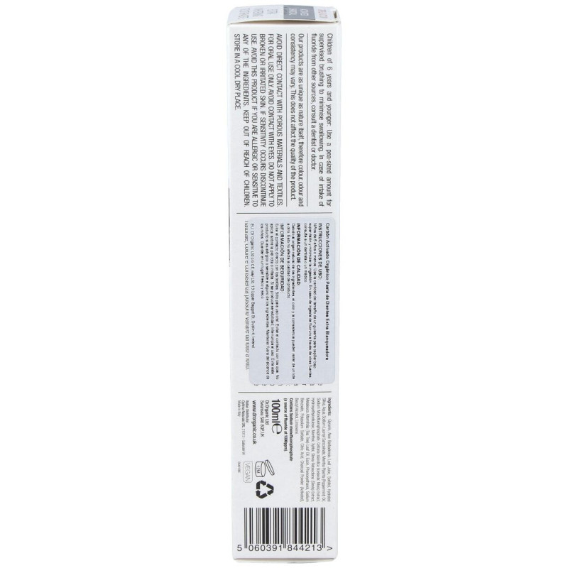Dr.organic Pasta de Dientes Carbón Activo 100ml - Dr. Organic