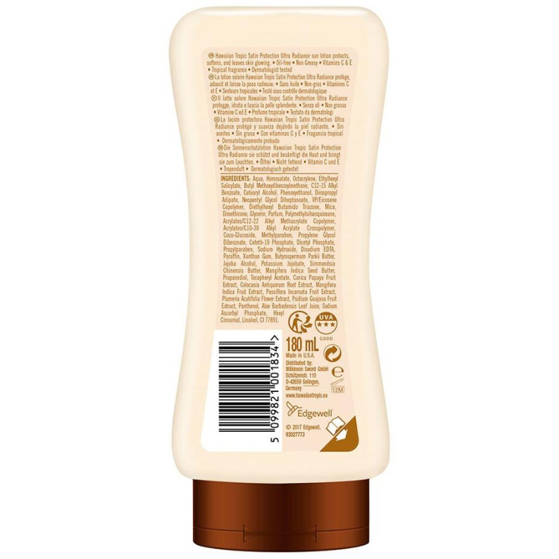 Satin Protection Ultra Radiance spf30 Cream 180m - Hawaiian Tropic