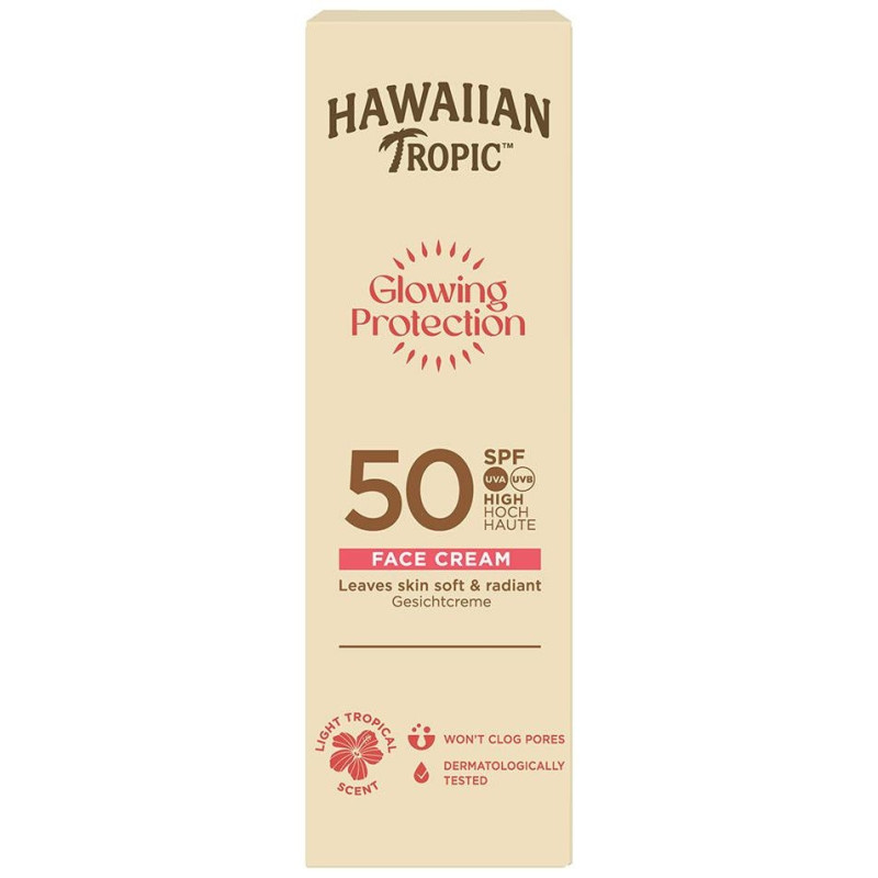 Glowing Protection Face Cream spf50 50 ml - Hawaiian Tropic