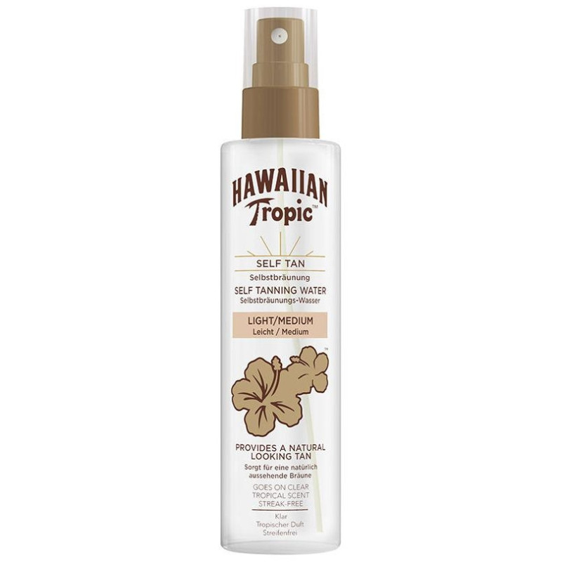 Self Tan Agua Autobronceadora Claro Medio 200ml - Hawaiian Tropic