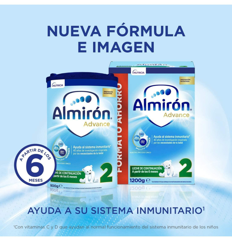 Almiron Advance + Pronutra 2 (1 Envase 800 g) - Danonenutricia