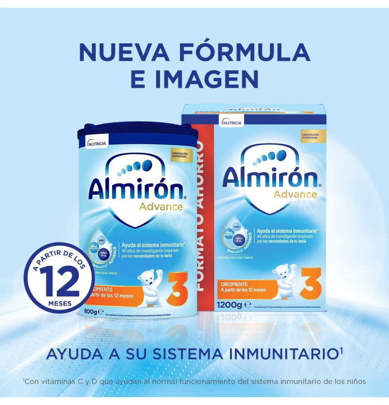 Almiron Advance + Pronutra 3 (1 Envase 800 g) - Danonenutricia