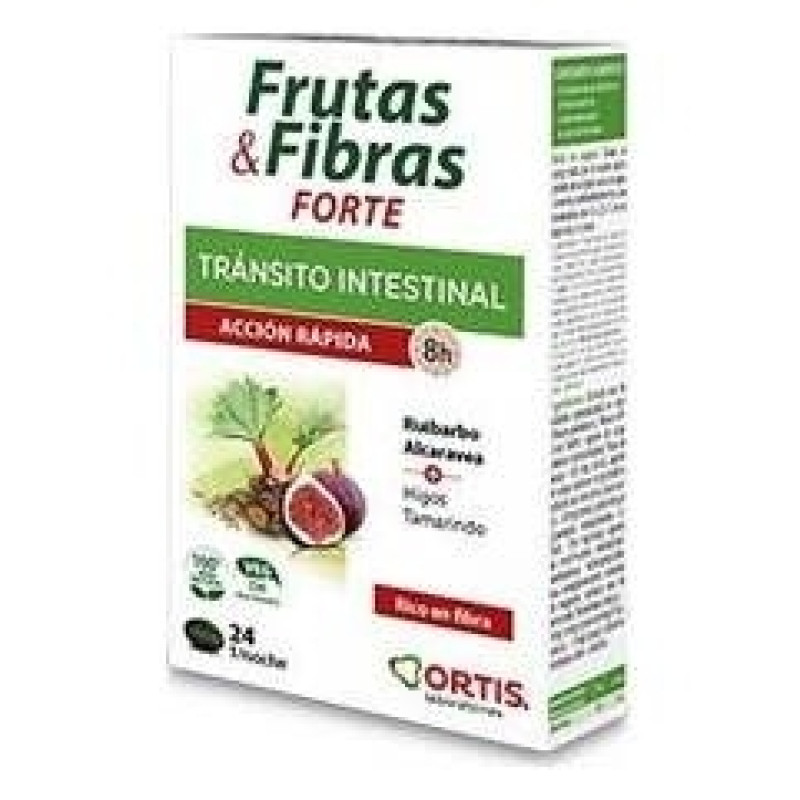 Ortis Frutas Fibras Forte 24 Cubos Masticables - Frutas&fibras