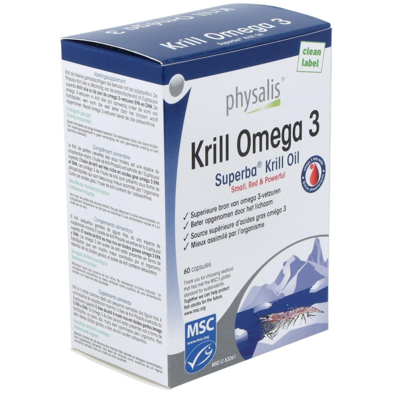 Krill Omega 3 60caps - Physalis