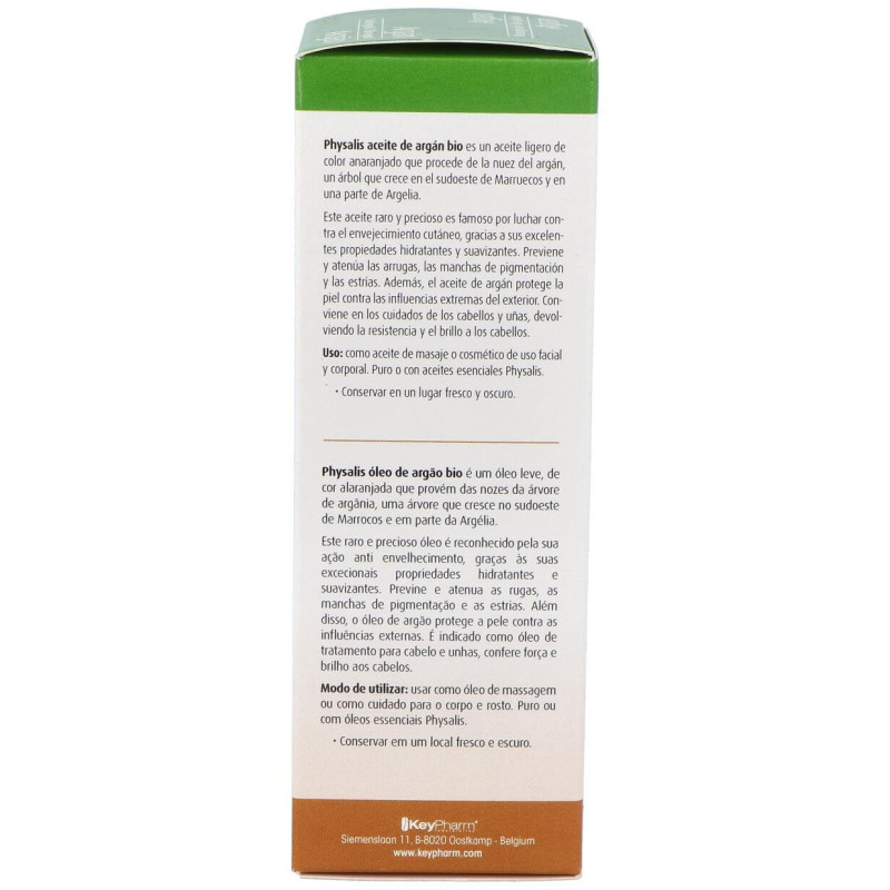 Aceite Vegetal de Argán Bio 100ml - Physalis