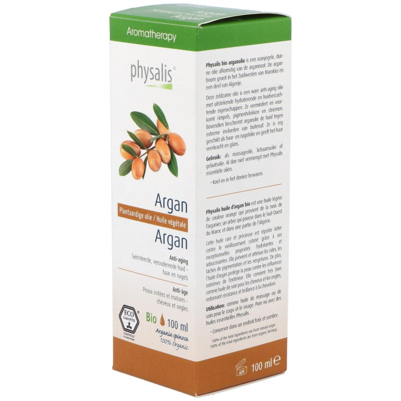 Aceite Vegetal de Argán Bio 100ml - Physalis