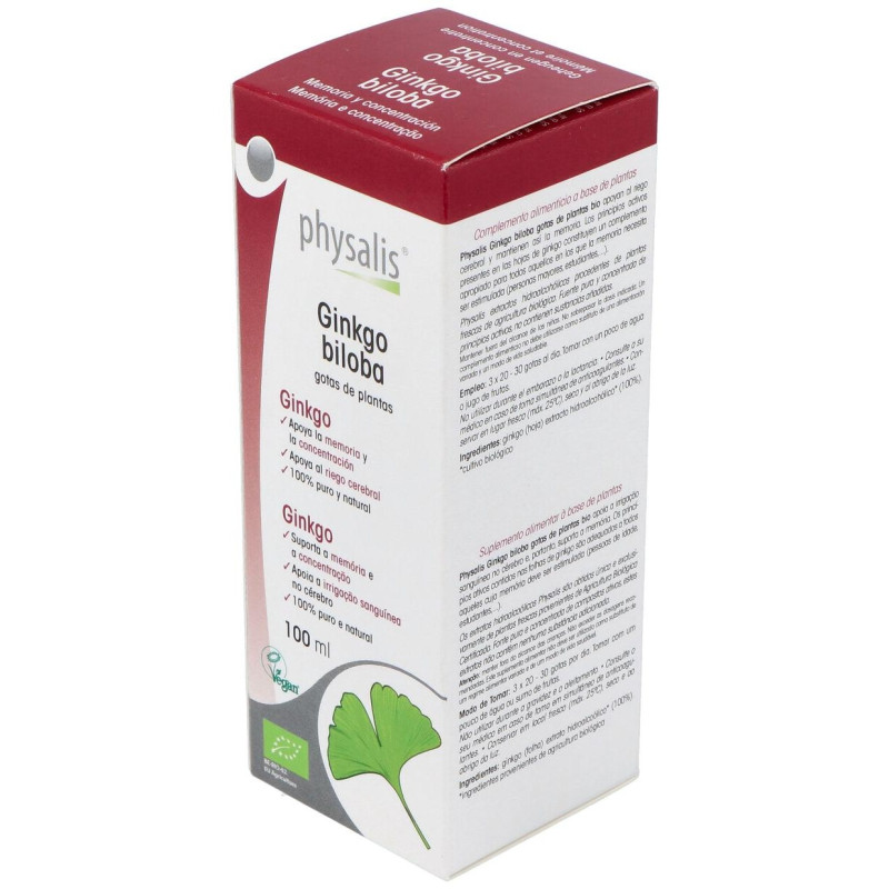 Ginkgo Biloba Extracto Hidroalcoholico Bio 100ml - Physalis