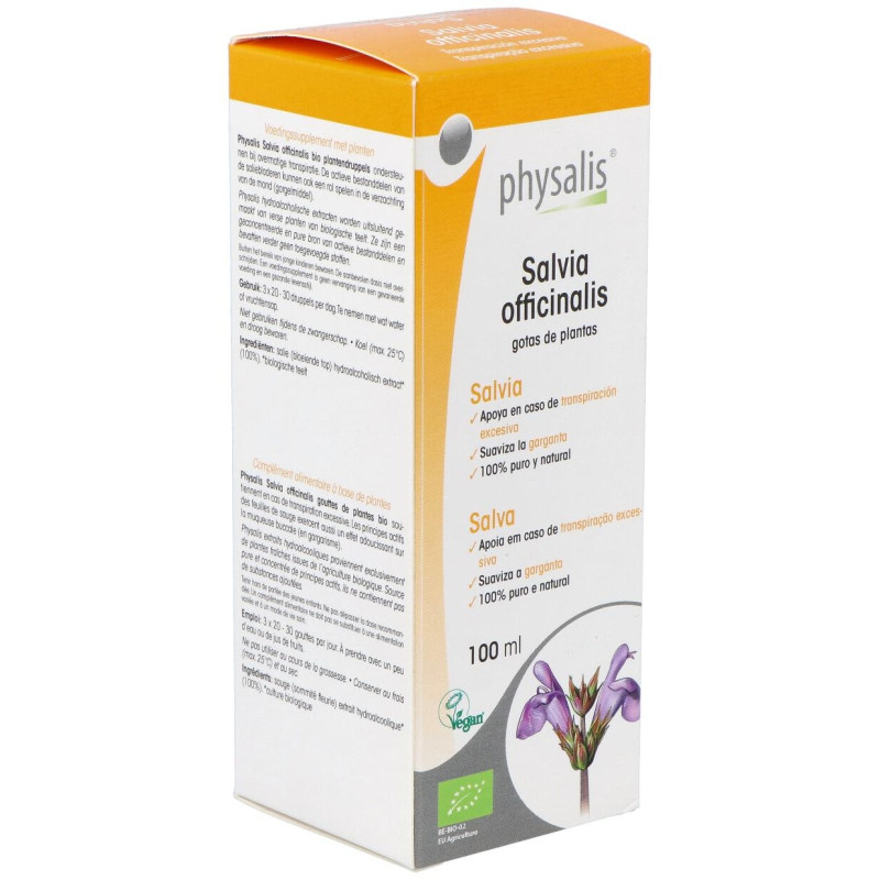 Physalis Salvia Officinalis Extracto Hidroalcoholico Bio 100Ml
