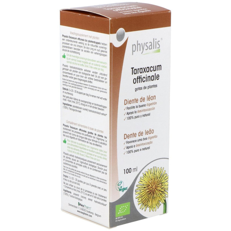 Physalis Diente De León Extracto Hidroalcoholico Bio 100Ml