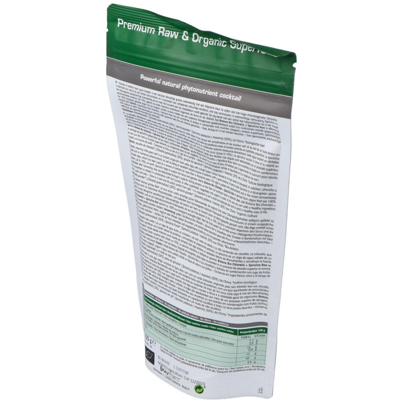 Chlorella Espirulina Bio Polvo 200g - Biotona