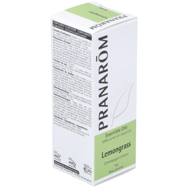 Pranarôm Aceite Esencial de Lemongrass 10ml - Pranarom