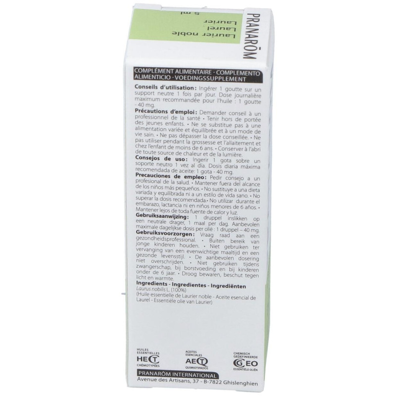 Aeqt Top Naturales Laurel Hoja 5ml - Pranarom
