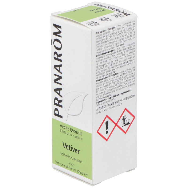 Pranarôm Aceite Esencial Vetiver 5 Ml