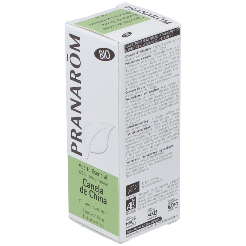 Pranarôm Aceite Esencial de Canela de China Bio 10ml - Pranarom
