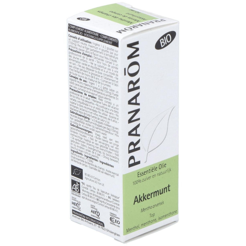 Pranarôm Aceite Esencial de Menta de Campo Bio 10ml - Pranarom