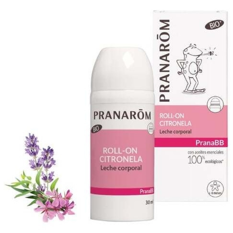 Pranarôm Pranabb Roll - On Citronela Leche Corporal Bio 30ml - Sin Marca