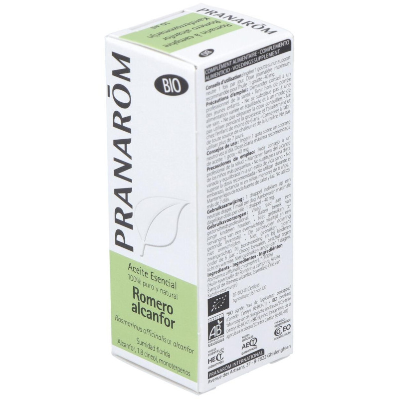 Pranarôm Aceite Esencial De Romero Alcanfor Bio 10Ml