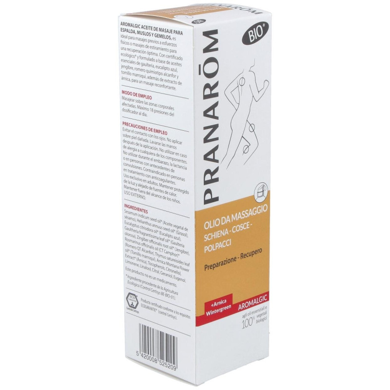 Pranarom Aceite De Masaje Aromalgic Espalda-Muslos-Gemelos, 100 Ml