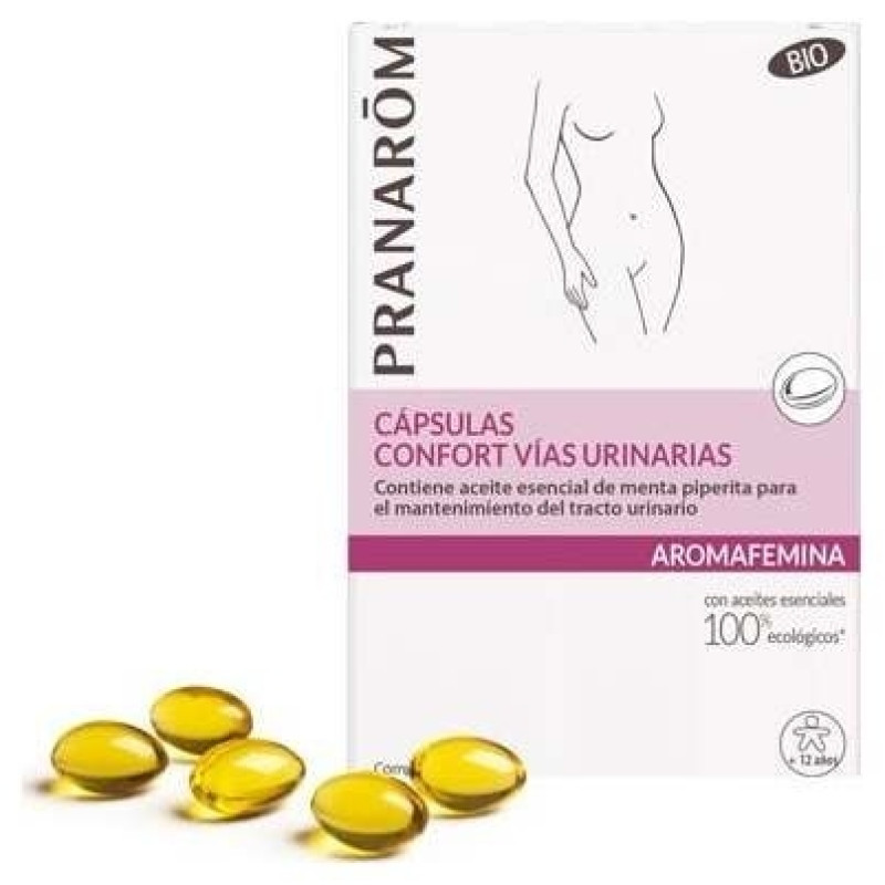 Pranarôm Aromafemina Cápsulas Confort Vías Urinarias Bio 30caps - Sin Marca