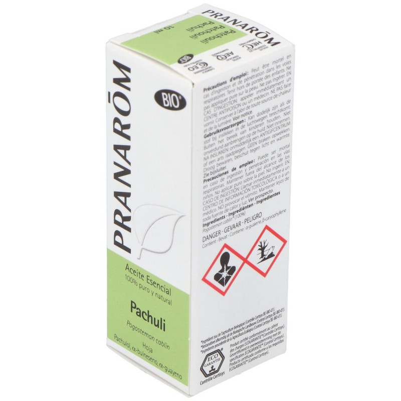 Patchuli (Pachuli) Hoja Aceite Esencial Bio 10Ml.