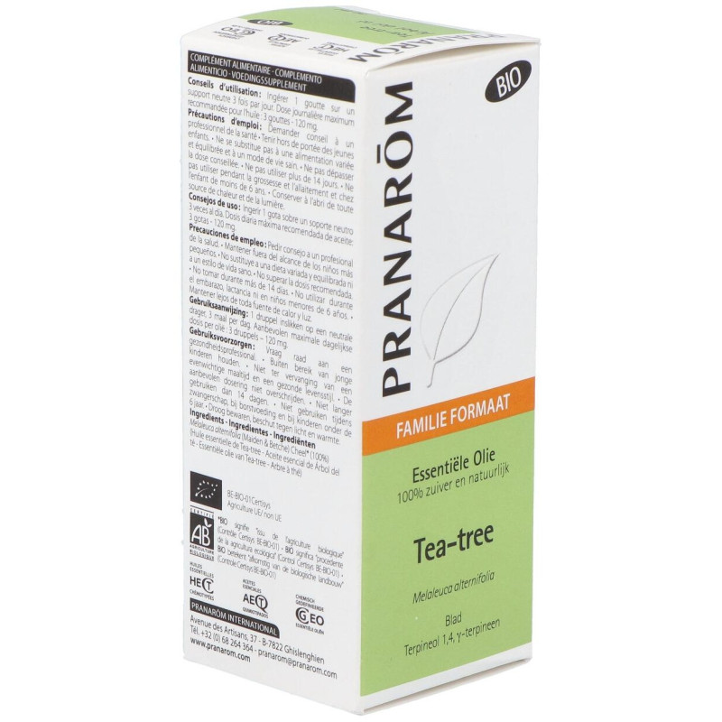 Arbol del Te Hoja Aceite Esencial Bio 30ml - Pranarom